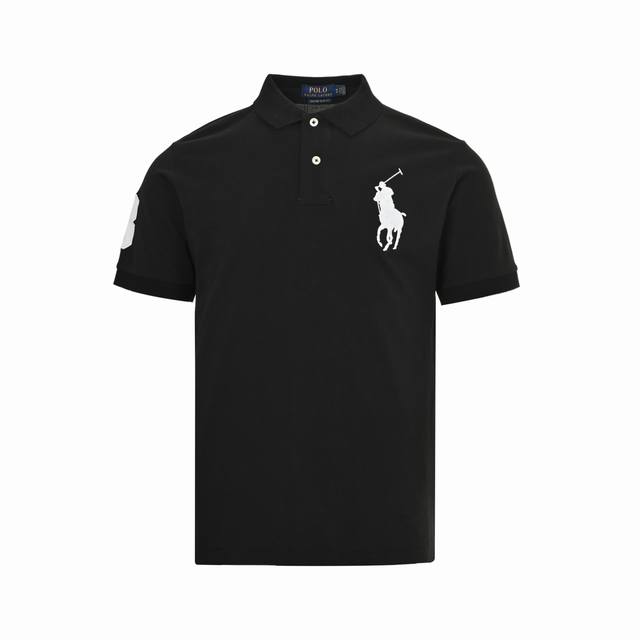 Ralph Lauren 拉夫劳伦 大标刺绣Polo短袖 纯棉珠地棉面料经典款Polo衫，经典系列，图案装饰让商务休闲风增添了经典的色彩，整体高级简单大方，面料