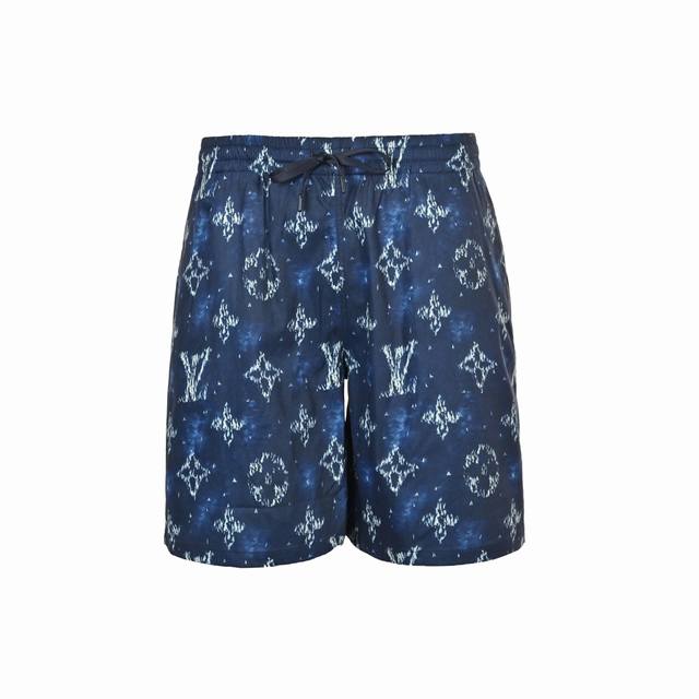 Louis Vuitton 路易威登 25Ss 老花满印渲染套装短裤 Lv新款波涛翻涌的纹理之上，航行的小船巧妙汇聚成全幅 Monogram 图案。可搭配同款单