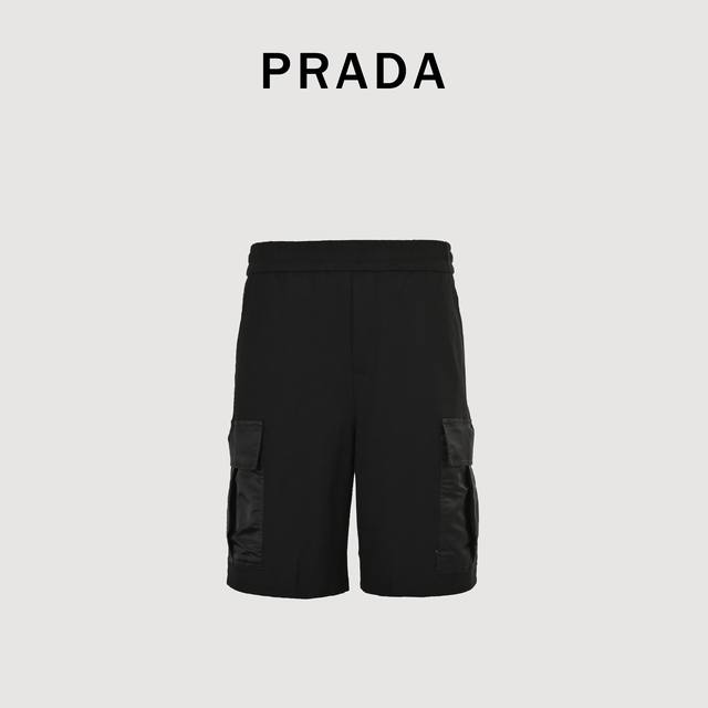 Prada普拉达Prd 尼龙口袋三角标 短裤 高街即视感 全套辅料原版定制 全品相出货！ 五金：开模Prada原版 全套 辅料：原版定制主标 正反织标 开模侧缝