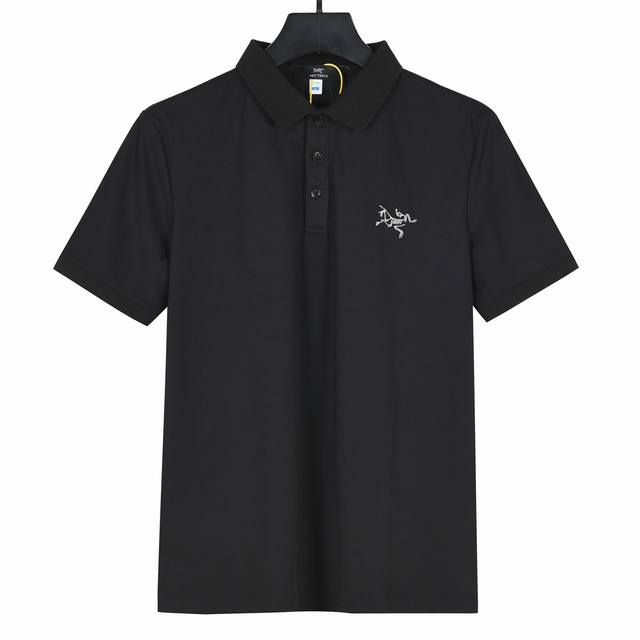 Arc'teryx -始祖鸟翻领刺绣冰棉 短袖T恤清透舒适Polo衫上衣 这款Polo衫 柔韧、耐磨、 吸湿、排汗、轻盈且触感柔软凉爽！！！棉质的舒适穿着体验！