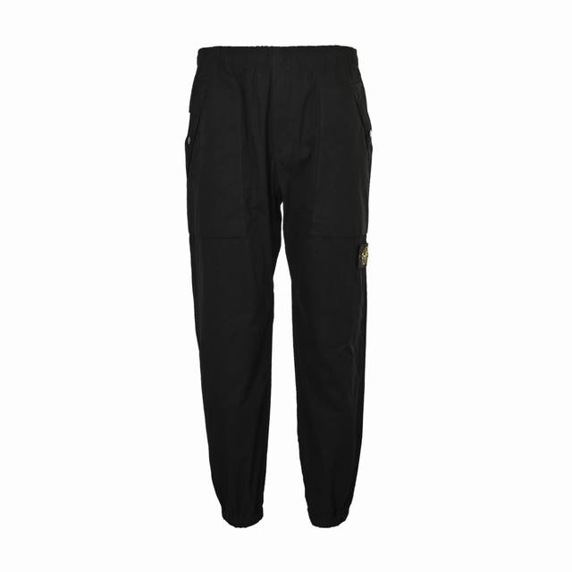 Stone Island 石头岛 经典徽标工装长裤 纯棉客供面料 反复水洗不掉色 柔软舒适有弹力 舒适百搭 面料轻薄 夏季可穿 点缀经典石头岛标 版型完美 男女