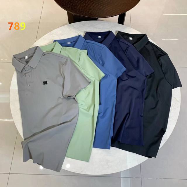 Kolon Sport 可隆夏季新款冰丝压胶速干短袖Polo衫 迪冰肤短袖 ，自带凉感 透气达到百分百 面料77的聚酯纤维 23的氨纶 添加冰感因子 上身顺滑不