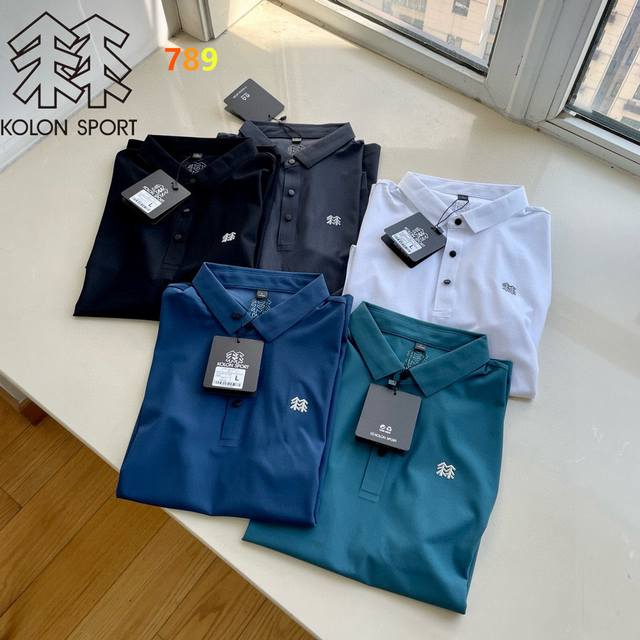Kolonsport可隆压胶短袖情侣户外动感冰丝防晒抗菌Polo衫，官W月销量几千件的爆款 必须安排 上身有老板气质！！ 这款属于简约商务休闲风格.领口、袖口、