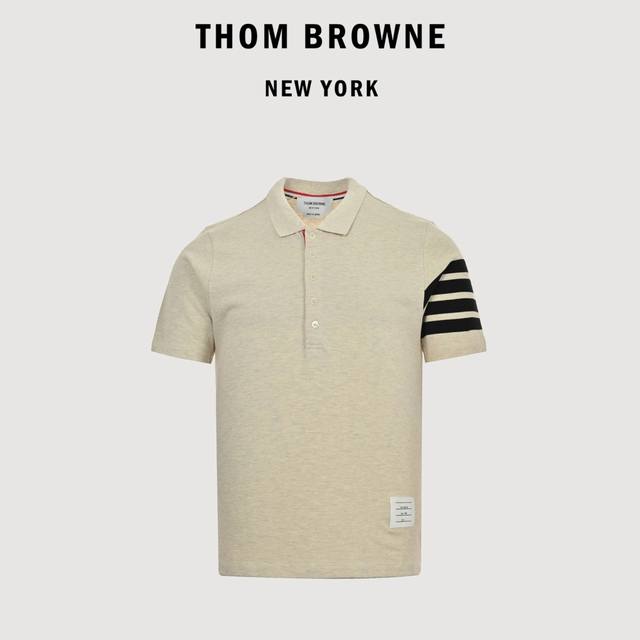Thombrowne 汤姆布朗 Tb 经典四杠 Polo短袖 Tb经典版型，男女皆宜，面料为定染双纱珠地纯棉材质 定制周期20天，透气性绝佳 手感软糯，，拼接工
