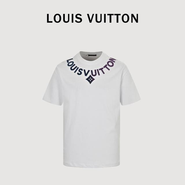 Louis Vuitton 路易威登 24Ss 牙刷渐变字母短袖 面料依旧选用32支双纱 克 上身彰显贵的感觉！超级百搭好看的一款短袖，非市面普通印花版本！随意