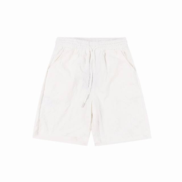 Louis Vuitton 路易威登 25Ss 毛巾植绒老花提花短裤 面料采用活性黑420克非常优质厚实舒服的一款面料，腰部采用包边做工设计，穿搭起来更加舒服有