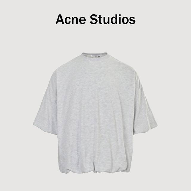 Acne Studios Jennie同款花苞短袖T恤 Yb3800官网购入，定色定染开发面料，100%高密长绒棉，克重160克，面料质感紧密柔韧，细腻亲肤，宽