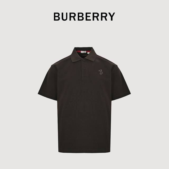 Burberry巴宝莉Bbr 蛇年限定 蛇形牌短袖Polo衫 原版5500购入开发，面料采用 G原版定制全棉，胸前蛇纹进口机激光刺绣，后领田岛机进口刺绣。龟背设