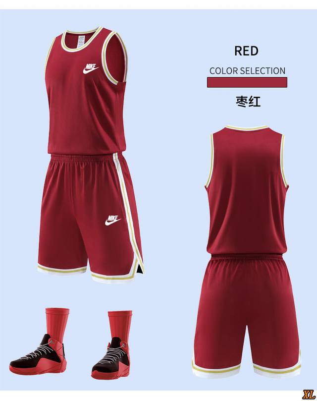 耐克 独家实拍上新夏季高品质跑步速干运动冰丝套装夏季定制篮球服夏季运动套装纯色背心无袖T恤团体训练比赛队服，本季主打，货源充足，放心主推，高端品质，经典设计，做