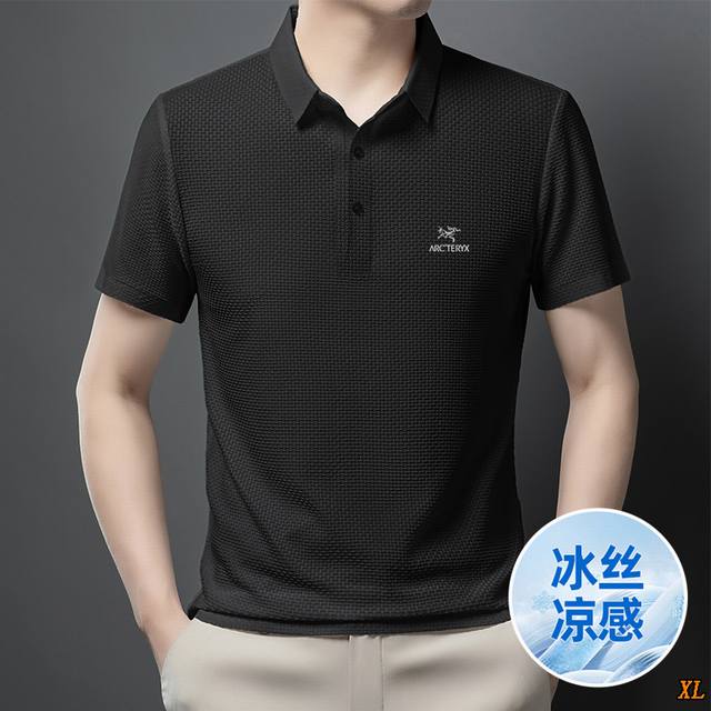 Arc’Teryx始祖鸟 独家实拍上新夏季高品质商务休闲Polo衫冰丝翻领短袖上衣，本季主打，货源充足，放心主推，高端品质，经典设计，做工出色，经典百搭，上身效