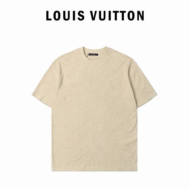 Louis Vuitton Lv 棋盘格套装抽绳毛圈布短袖 正品17869购入，定制Lv棋盘格全棉毛巾提花布，进口刺绣，定制面料，定位裁床，定制辅料，宽松版型