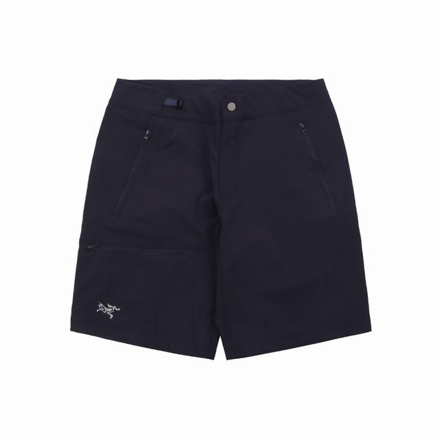 Gamma Lightweight Short 9五分休闲短裤-藏青 Aequora Airperm混纺面料 86%锦纶+14%氨纶 ，高密度编织实现双向弹力，