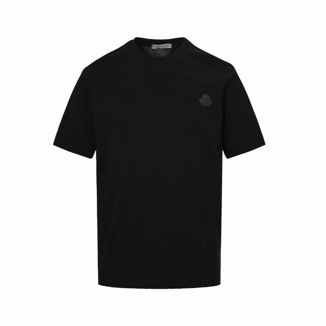 Moncler 蒙口 25Ss 胸口章仔后背字母印花短袖 面料采用32织双纱260克全棉材质，搭配1×1索罗那螺纹，不易变形，上身舒适透气，垂感佳，胸前后背定制
