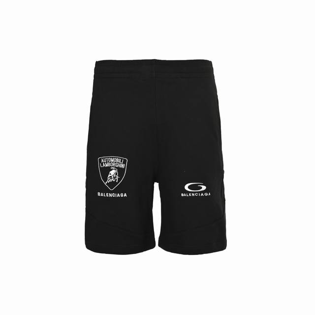Balenciaga 巴黎世家 25Ss 兰博基尼刺绣短裤 采用立体绣花工艺，多块裁片拼接，布料采用毛圈纯棉 手感非常舒服 两侧开一字袋 时尚又个性，超级百搭的