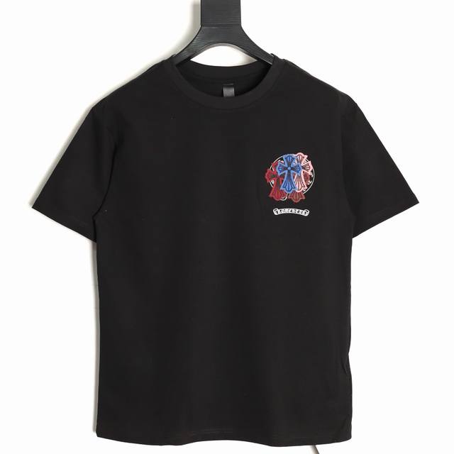 Chrome Hearts 克罗心 满印十字架短袖T恤 采用直喷进口机器印花 五金辅料均开磨定制 正确配置 黑色2025克罗心正品包装 克定制定染双纱棉 版型大