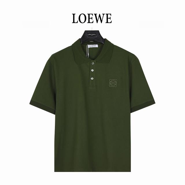 Loewe 罗意威 25Ss 徽标Logo撞色刺绣短袖Polo衫 客供精仿棉打造珠地材质面料,夏季新款T恤翻领短袖Polo衫， 专柜定制面料 透气舒适度高，细节