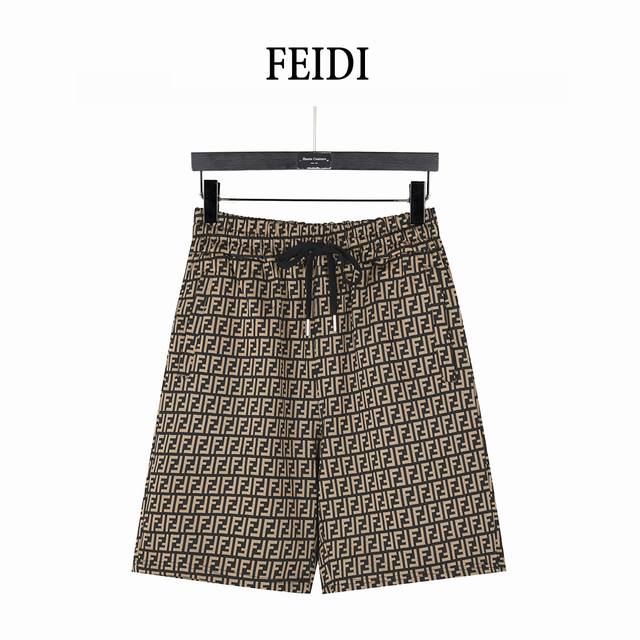Fendi 芬迪 25Ss 双F满印全棉梭织短裤 进口高支高密的全棉梭织面料 通体老花图案元素 采用德国原装进口数码直喷机械设备 全件满印印后再做渗透工艺 特用