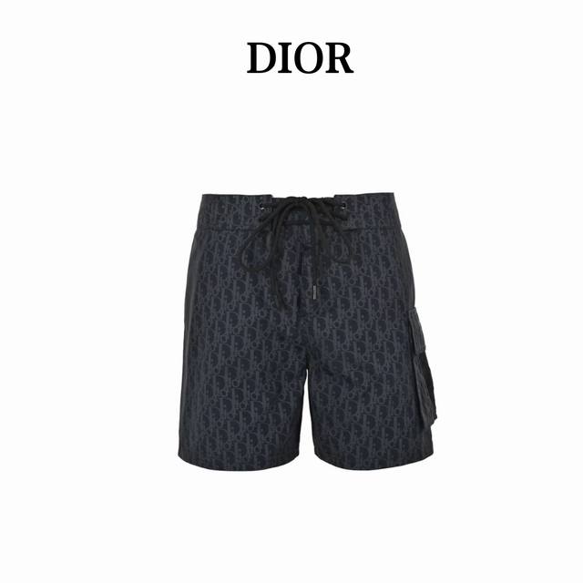 Dior 迪奥 24Ss 满印老花字母短裤 印花采用全身对位满印，定制对版五金，内衬网布，上身舒适透气三标齐全 ，男女同款 Size:46-52