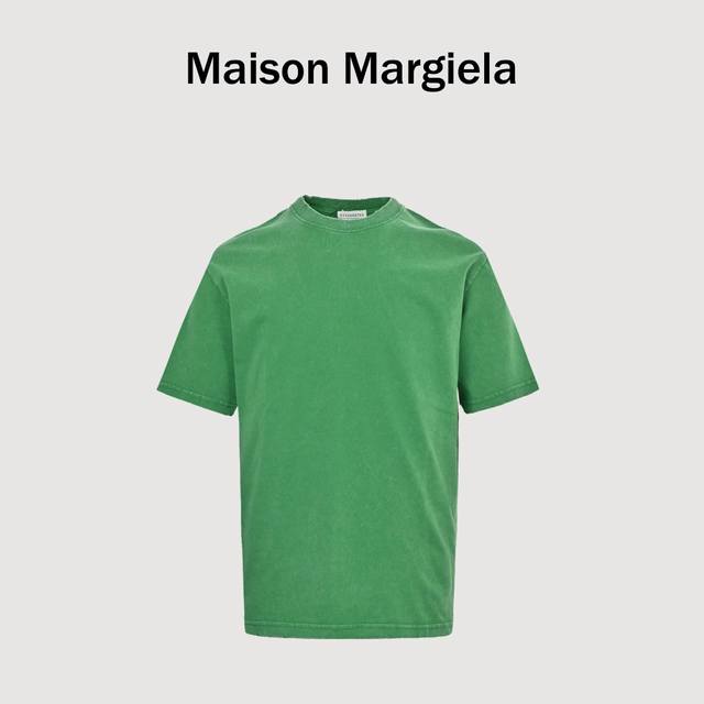 Maisonmargiela 马吉拉 25Ss 后背数字牙刷绣喷马溜洗水短袖T恤 原版开发 手感柔顺不变形不缩水 独家定织定染高克重紧密精梳棉面料 质感柔软舒适