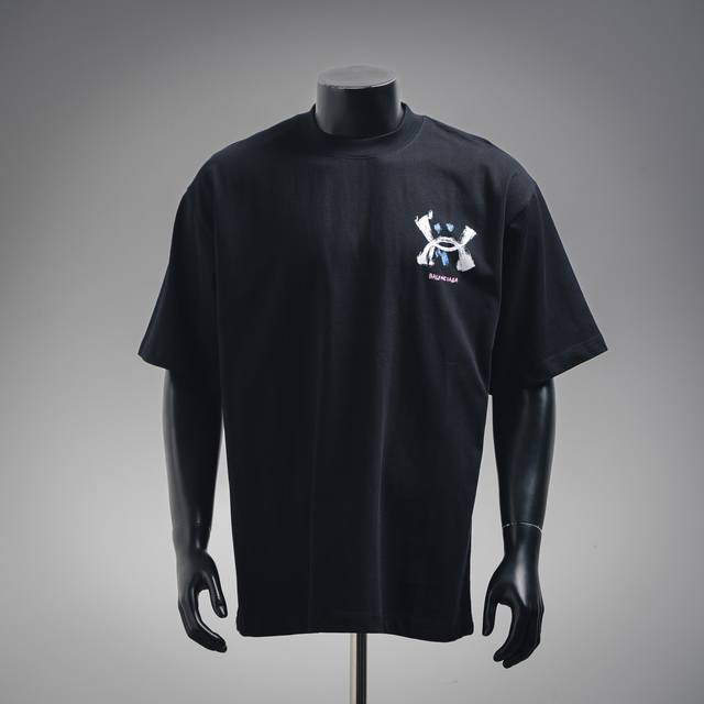 Balenciaga 巴黎世家25Ss联名手绘涂鸦短袖T 恤 Size：Xs-L