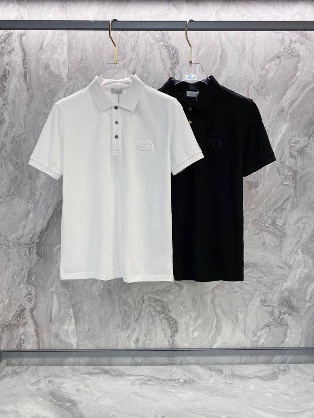 Dior迪家 2025Ss夏季新款 Logo男士翻领Polo衫T恤 经典商务男款，高端男装的天花板级别的商务男款！简约时尚大气不失优雅，单穿内搭体面过人，品质控