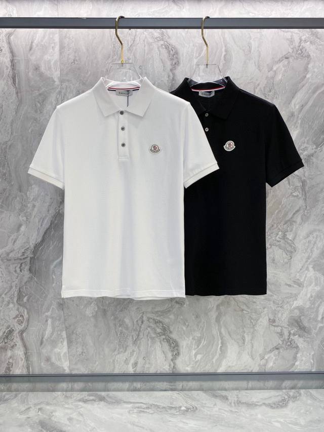 Mon蒙口 2025Ss夏季新款 Logo男士翻领Polo衫T恤！经典商务男款，高端男装的天花板级别的商务男款！简约时尚大气不失优雅，单穿内搭体面过人，品质控