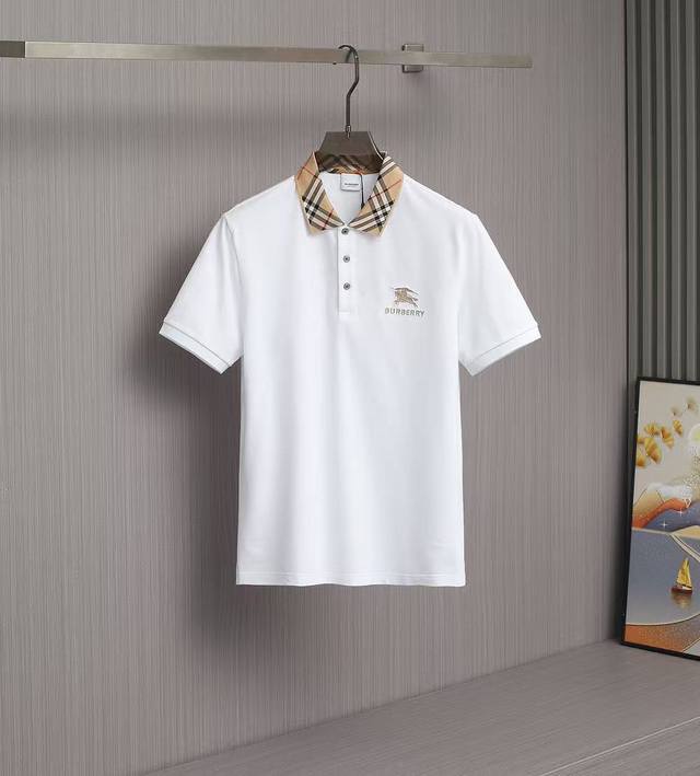 B家新款Polo，2025Ss夏季新款 Logo男士翻领Polo衫！经典商务男款，高端男装的天花板级别的商务男款！简约时尚大气不失优雅，单穿内搭体面过人，品质控