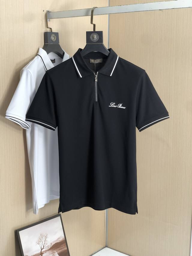 Lp家 2025Ss夏季新款 Logo男士翻领Polo衫！经典商务男款，高端男装的天花板级别的商务男款！简约时尚大气不失优雅，单穿内搭体面过人，品质控 细节控的
