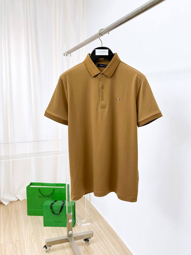 新品上市 汤米 2025Ss夏季新款字母Logo男士翻领Polo衫！经典商务男款，高端男装的天花板级别的商务男款！简约时尚大气不失优雅，单穿内搭体面过人，品质控