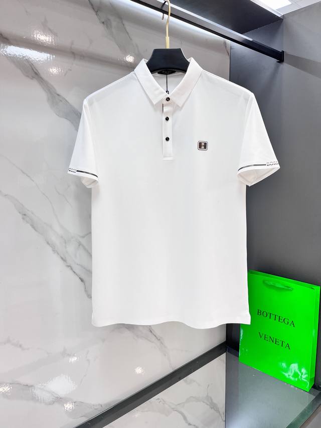 Boss 2025Ss夏季新品，男士免烫抗速干商务短袖Polo衫，贸易公司渠道稀出，领先Gw发售！驴家夏季秀款单品，独特纹理！面料丝滑冰感有光泽，免烫抗皱垂感十
