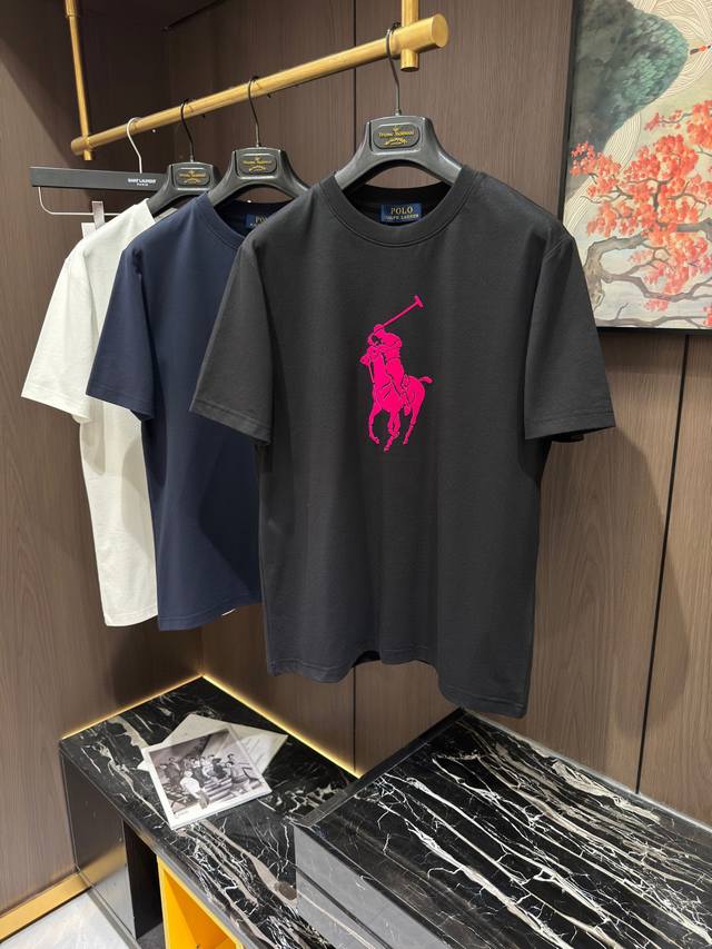 Polo25S春夏新款休闲圆领短袖，码数M-3Xl