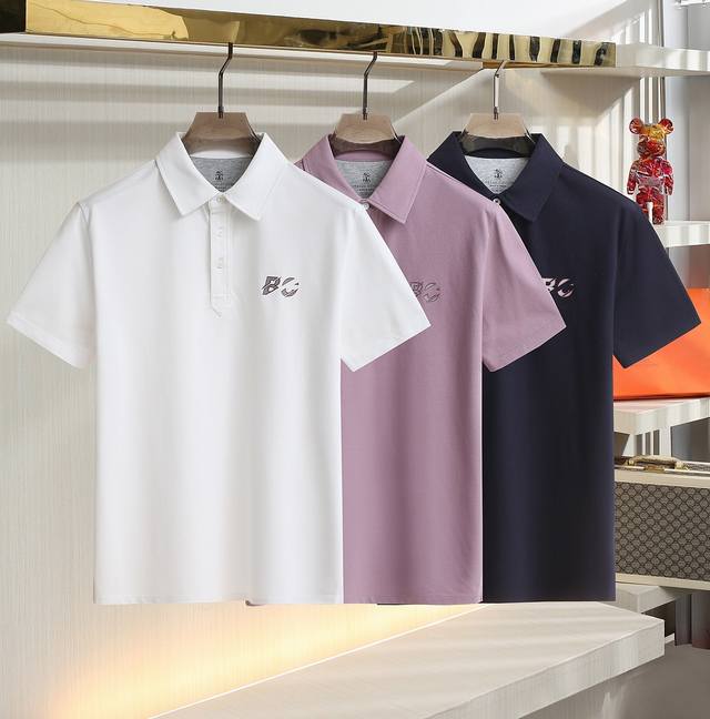 2025Ss夏季新款翻领Polo衫 Bru**Llo Cuci**Lli 男士短袖！ Bc家材质讲究的同时 整体的设计颇具时尚感 今天推荐他家百搭经典Polo衫