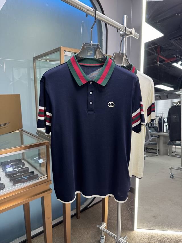 上新 25Ss G家 早春新款起脚平纹Polo 原版定制 进口纱线色染 经典百搭 码数48-56