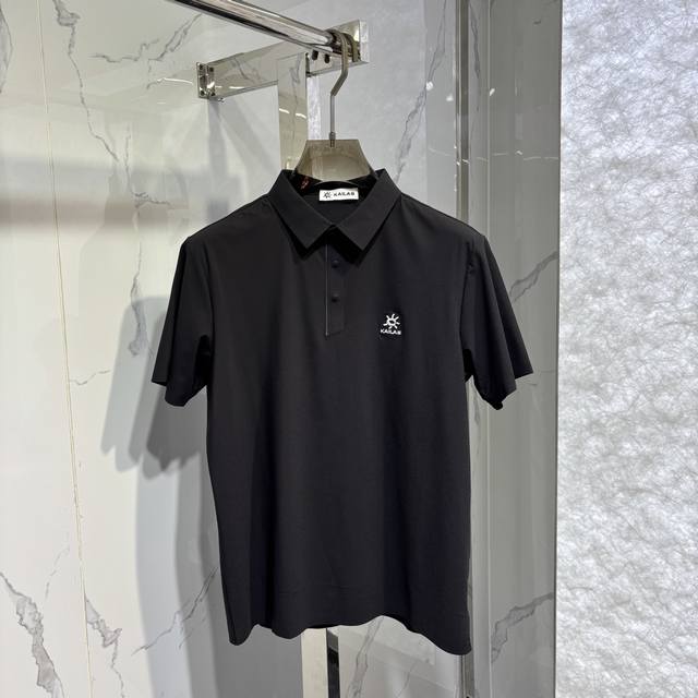 凯*石定制速干柔软面料薄Polo 颜色：黑色，灰色，卡其 码数：L-5Xl