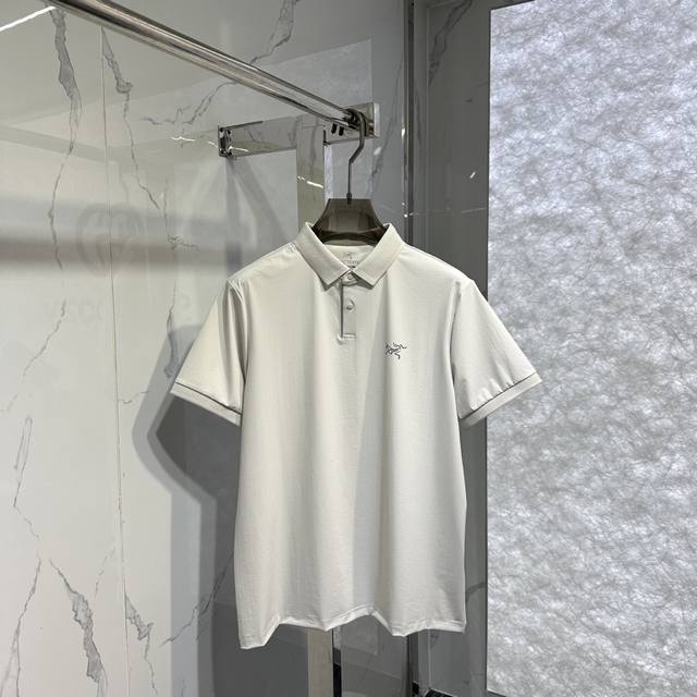 Arc春夏新款翻领短袖 颜色：白，黑，灰，绿 码数：M-4Xl