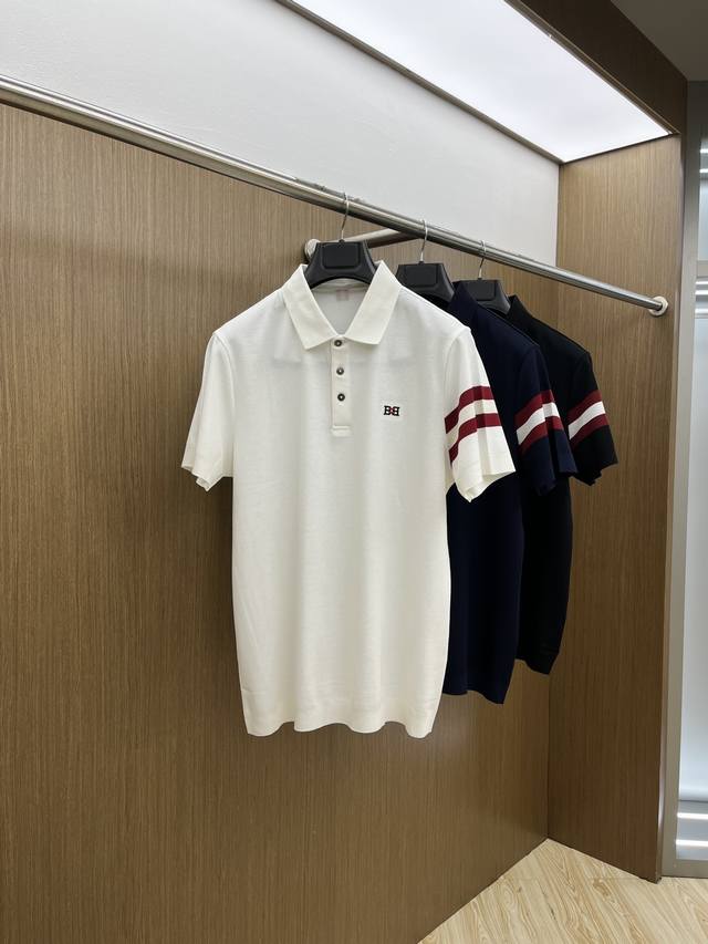 Bally 高品质 25早春新款短袖Yyds 日常出门闭眼搭 定制朱地弹力棉面料短袖Polo衫T恤 魅力在于创造了简约奢华感的时尚,随意搭配感受英式风格独特气质