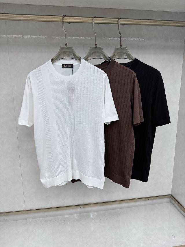 Lp2550高端天丝圆短袖毛衫 纯色简约款 时尚不失奢华 品质毋庸置疑 上身效果超赞，奢华官网同款 款式尺码M-3Xl