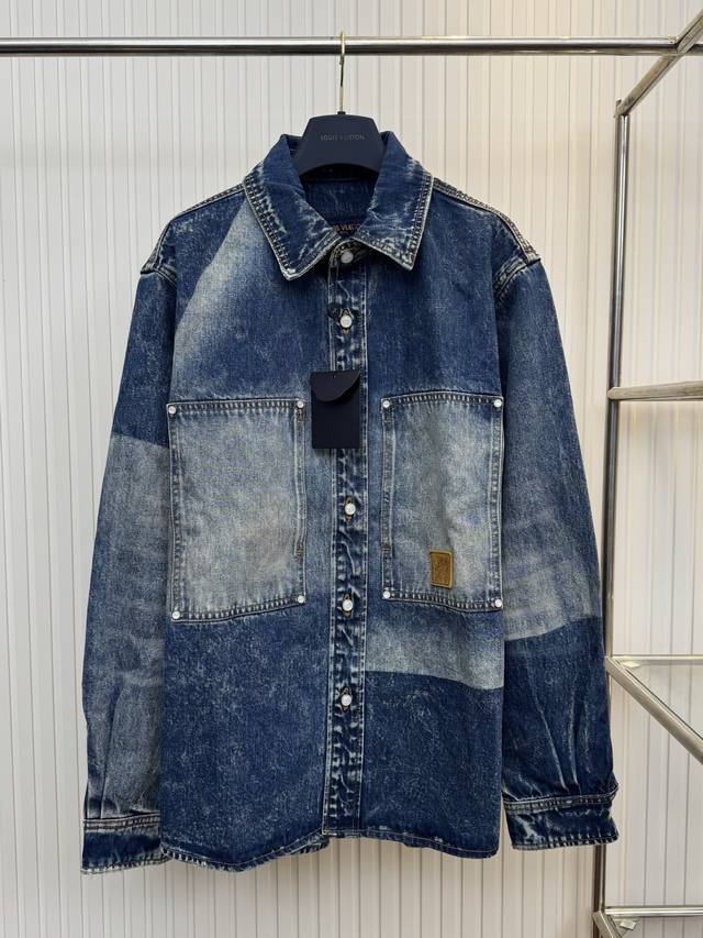 Lv 路易25Ss日晒褪色牛仔外套 Size：46 48 50 52