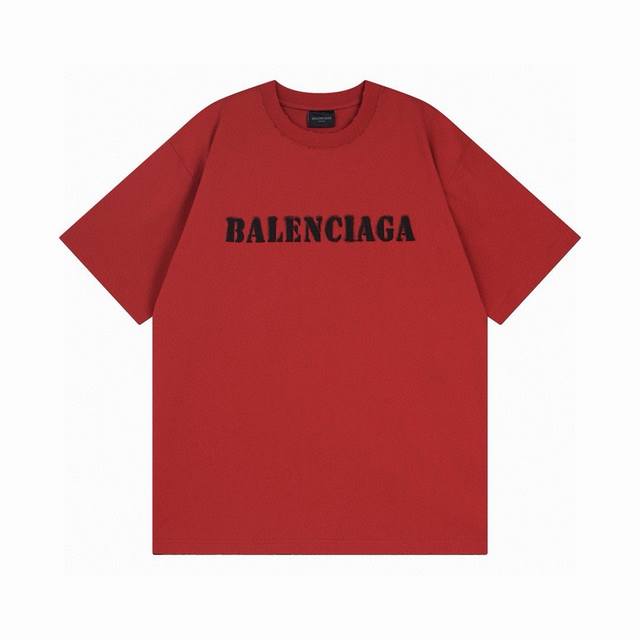 Balenciaga 巴黎世家2025 Ss 新款字母Logo印花短袖T恤 本市场No.1的质量 真正天花板品质 全部原版开发注意细节图 避免被盗图商家混发 正