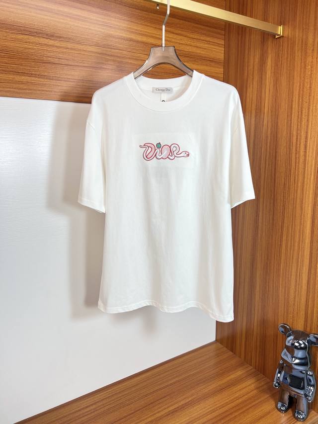 Dior 迪奥 2025春夏新品 三标齐全 圆领纯棉短袖T恤 好货不用过多介绍 看细节 专柜码数：M-Xxxl 175 140建议L
