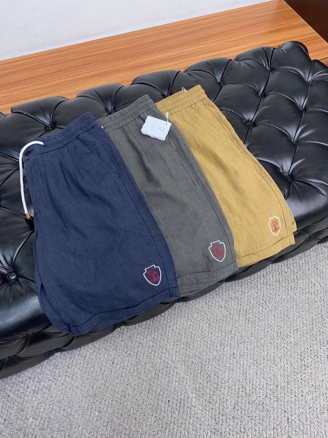 Bc 码数 S-2Xl30 32 34 36 38 2025春夏季新款，最新休闲麻棉短裤。原版裤型上身休闲百搭、随性慵懒范，高级定制进口亚麻面料，订制工艺 舒适