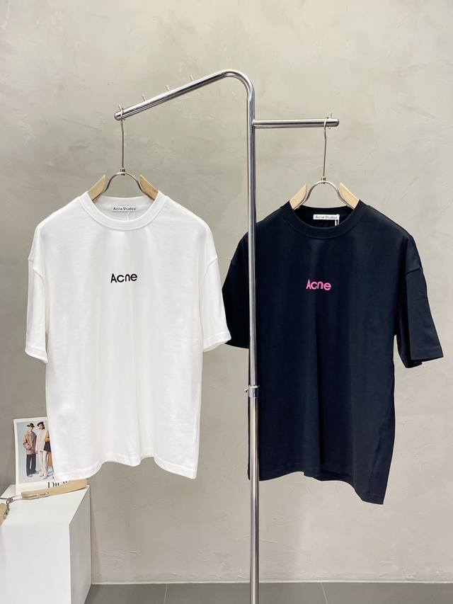 Acne Studios独家专供新款原单男士休闲短袖 高端定制 高版本 时尚百搭爆款进口面料 手感超柔软细腻 穿着亲肤舒适 高端精品 代工厂P精细做工 上身非常