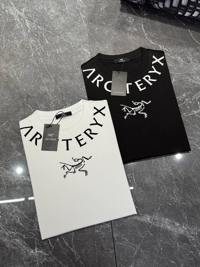 短袖 Arc'tery* 鸟家25Ss夏季丝光短袖！精选190G丝光棉质面料，裁剪工艺到位没有任何的拖泥带水，上身绝对足够完美！焕然一新的胸口品牌图形立体压花.
