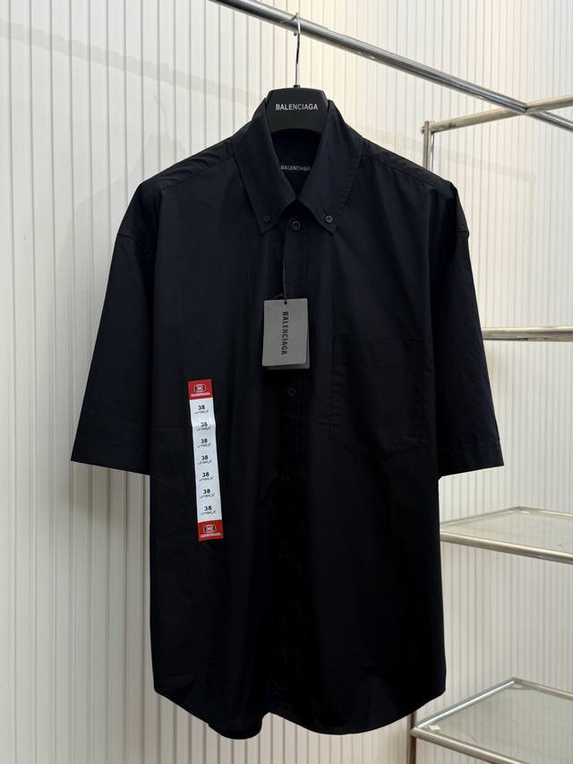 Bal 巴黎 25Ss 尺码标签宽松短袖衬衫 Size：S M L Xl