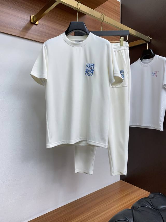 衣服 裤子 罗意威 上新 25Ss 早春新款长裤短袖套装 面料选用牛奶丝棉 轻薄透气 上身丝滑舒适 经典百搭 码数48-56 Z