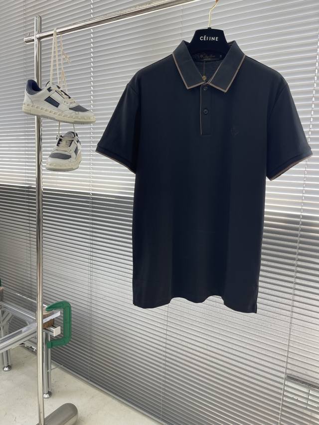 Loro Piana 翻领短袖Polo 材质 棉 适用季节