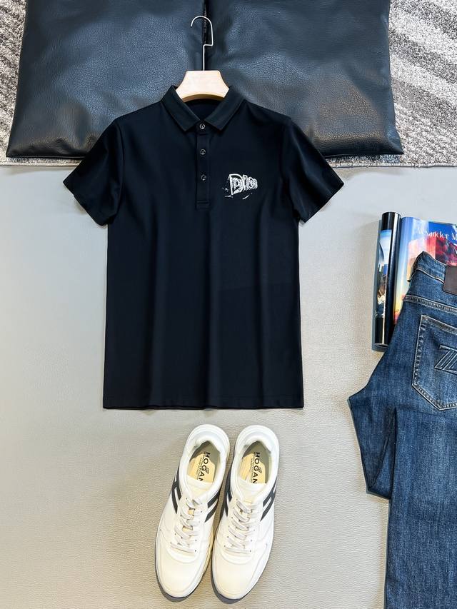 Do# 2025春夏新款首发专柜最新Polo衫 高端订制 设计前卫时尚！品牌Logo重工艺设计 高端定制230克面料.手感柔软.穿着舒适.专柜级别精致车线.做工