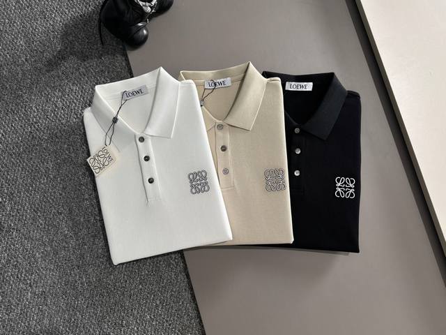 Loewe 罗意威 2025年春夏新品上新 三标齐全 翻领短袖Polo衫 好货不用过多介绍 看细节 专柜码数：M-Xxxl 175 140建议L，