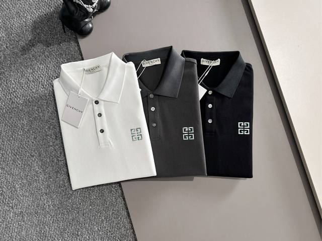 纪梵希 2025年春夏新品上新 三标齐全 翻领短袖Polo衫 好货不用过多介绍 看细节 专柜码数：M-Xxxl 175 140建议L，