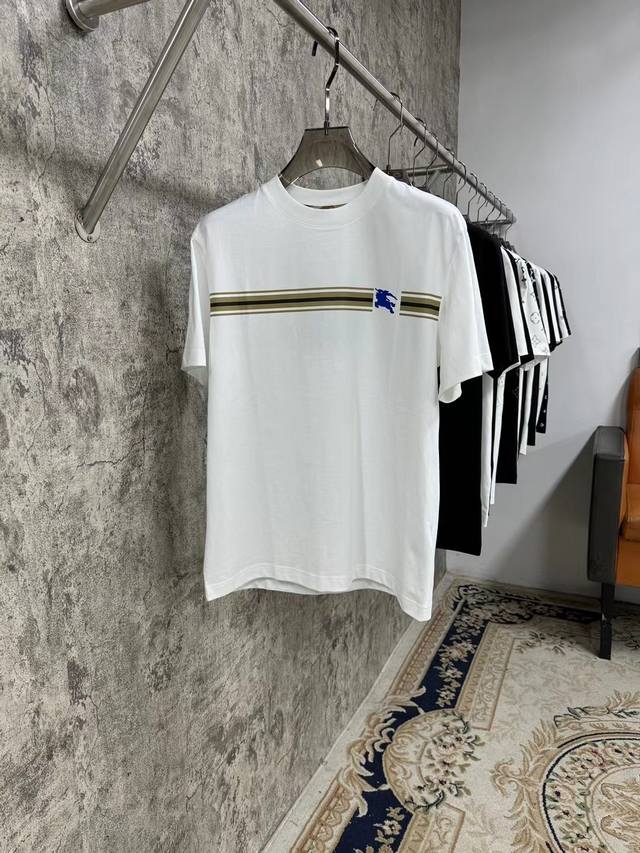 上新 25Ss Bbr 爆款短袖来袭 定制环保Logo 经典百搭 面料精选新疆长绒棉 码数S-Xxl 小微阔